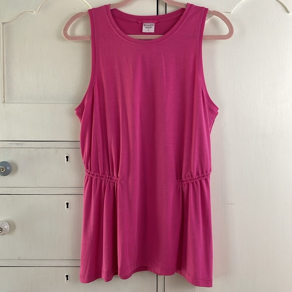 ATHLETA Pink Tank Top L